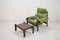 Model MP 041 Lime Green Leather Lounge Chair & Ottoman from Percival Lafer, 1961 24
