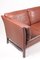 Danish Brown Leather Three-Seater Sofa by Takashi Okamura & Erik Marquardsen for Skipper, 1980s 4