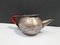 Bauhaus Silver-Plated Teapot and Tea Strainer, WMF, 1950s, Set of 2 3