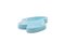 Small Lake Tropical Turquoise Trays by Pulpo, Set of 2 2