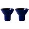 Jarrones KYO grandes de cerámica azul de Mazo Design. Juego de 2, Imagen 2