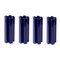 Jarrones Kyo Star medianos de cerámica en azul de Mazo Design. Juego de 4, Imagen 2