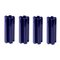 Medium Blue Ceramic Kyo Star Vases by Mazo Design, Set of 4, Image 2