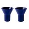 Medium Blue Ceramic KYO Vases by Mazo Design, Set of 2, Image 2