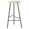 Large Pebble Bar Stool in Oiled Ash and Black Noir by Warm Nordic 1