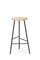 Large Pebble Bar Stool in Oiled Ash and Black Noir by Warm Nordic 2