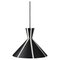 Bloom Black Noir Warm White Stripes Pendant by Warm Nordic 1