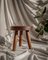 Low Brown Milk Stool by Bicci de' Medici Studio 2