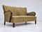 Dänisches 3-Sitzer Sofa aus Buche & Baumwolle, 1950er 2