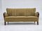 Danish 3-Seater Sofa in Beech & Cotton, 1950s 1