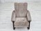 Danish Lounge Chair in Corduroy, 1970s, Image 9