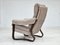 Danish Lounge Chair in Corduroy, 1970s, Image 11