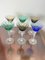 Bicchieri vintage in cristallo, Italia, anni '50, set di 6, Immagine 3