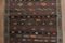 Alfombra de pasillo vintage de rayas marrón, años 60, Imagen 6