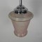 Art Deco Hanging Lamp with Pink Glass Shade, 1930s, Image 2