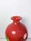 Large Mid-Century Modern Red Murano Glass Vase with Floral Motifs, 1970s, Image 6