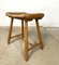 WKS Stool with Wickerwork Seat by Arno Lambrecht for Wk Möbel, Germany, 1950s, Image 2