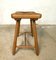 WKS Stool with Wickerwork Seat by Arno Lambrecht for Wk Möbel, Germany, 1950s 3