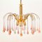 Murano Glass Teardrop Waterfall Chandelier, 1970s, Image 2