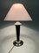 Lámpara de escritorio de cuero de Lancel, años 40, Imagen 1