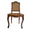 Louis XVI Walnut Dining Chairs with Grille Backs, Set of 4 1