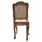 Louis XVI Walnut Dining Chairs with Grille Backs, Set of 4 5