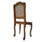 Louis XVI Esszimmerstühle aus Nussholz mit Gitterrücken, 4 . Set 4