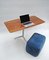 Desk in Mahogany Veneer with Maple Marquetry & Aluminum Tripod Base 13