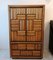 Vintage Brutalist Walnut Tall Drawer Cabinet by Lane Furniture, 1970s 1