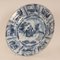 Antique Blue and White Plate in Earthenware, 1690 12