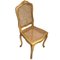 French Giltwood Chairs with Backup and Grid Seat, Set of 2 4