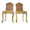 Sedie in legno dorato con schienale e griglia, Francia, set di 2, Immagine 5