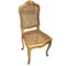 Sedie in legno dorato con schienale e griglia, Francia, set di 2, Immagine 7