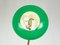 Grüne Tischlampe aus Acrylglas & Marmor von Stilux, 1960er 6