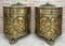 Antique Louis XVI Style Bronze and Brass Showcases or Nightstands, 1890s, Set of 2 1