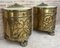 Antique Louis XVI Style Bronze and Brass Showcases or Nightstands, 1890s, Set of 2 4