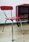 Mesa de comedor y sillas Mid-Century de formica roja, años 50. Juego de 3, Imagen 14