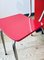 Table et Chaises de Salle à Manger Mid-Century en Formica Rouge, 1950s, Set de 3 9