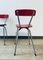 Mid-Century Dining Table and Chairs in Red Formica, 1950s, Set of 3, Image 16