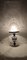 Lámpara de mesa española vintage de cristal, años 60, Imagen 2