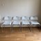 White Metal Model Omkstak Chairs by Rodney Kinsman for Bieffeplast, 1970s, Set of 4 1