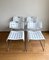 White Metal Model Omkstak Chairs by Rodney Kinsman for Bieffeplast, 1970s, Set of 4 4