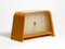 Electro Table Clock with Curved Teak Plywood Casing, Image 2