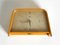 Electro Table Clock with Curved Teak Plywood Casing 18