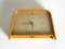 Electro Table Clock with Curved Teak Plywood Casing, Image 18