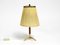 Small Mid-Century Brass Star Base Table Lamp from Kalmar 3