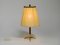 Small Mid-Century Brass Star Base Table Lamp from Kalmar 5