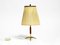 Small Mid-Century Brass Star Base Table Lamp from Kalmar 1