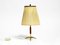 Small Mid-Century Brass Star Base Table Lamp from Kalmar, Image 1