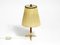 Small Mid-Century Brass Star Base Table Lamp from Kalmar, Image 2